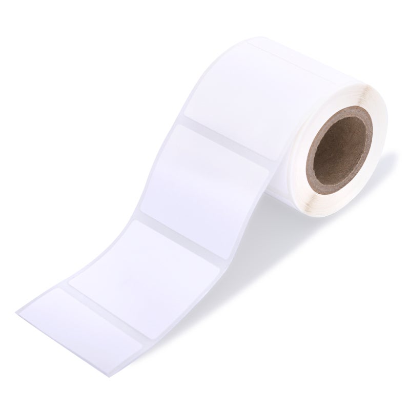 Thermal Label 40x40mm 180 Sheets Smooth Flat Clear Printing Adhesive Paper - Strong Adhesion Durable Waterproof Oil-Proof Tear-Resistant Direct Thermal Label for Price Date Food Commodity Barcode Clot - Image 1