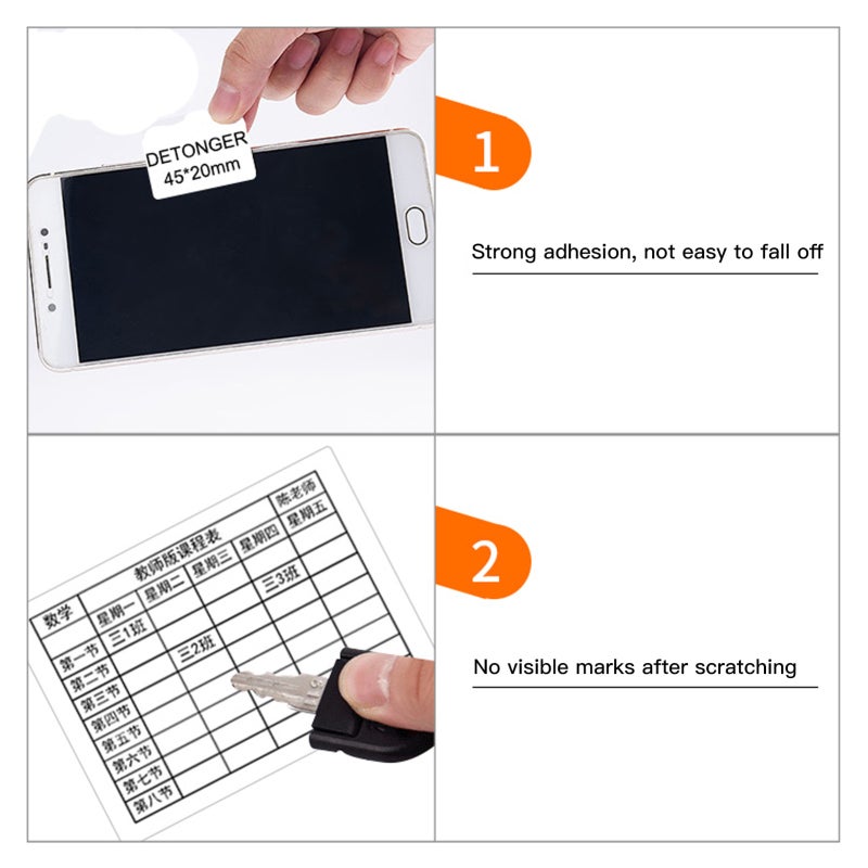 Thermal Label 40x40mm 180 Sheets Smooth Flat Clear Printing Adhesive Paper - Strong Adhesion Durable Waterproof Oil-Proof Tear-Resistant Direct Thermal Label for Price Date Food Commodity Barcode Clot - Image 4