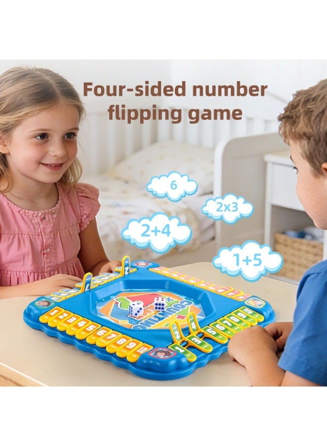 SUFADA Kids Math Counting Game, Interactive Number Flip Board Toy, Parent-child Educational Board Game for Early Learning, Gift for Boys Girls - Image 5