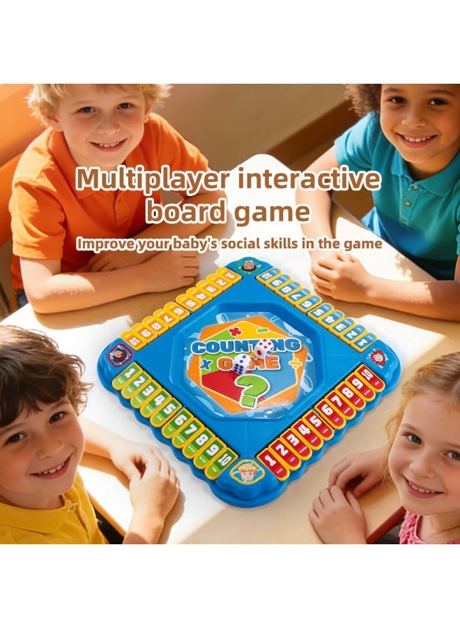 SUFADA Kids Math Counting Game, Interactive Number Flip Board Toy, Parent-child Educational Board Game for Early Learning, Gift for Boys Girls - Image 3