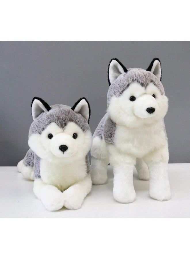 Ice King Bear 2 Pcs Siberian Huskies Stuffed Animals Standing And Lying Plush Toy - Image 3
