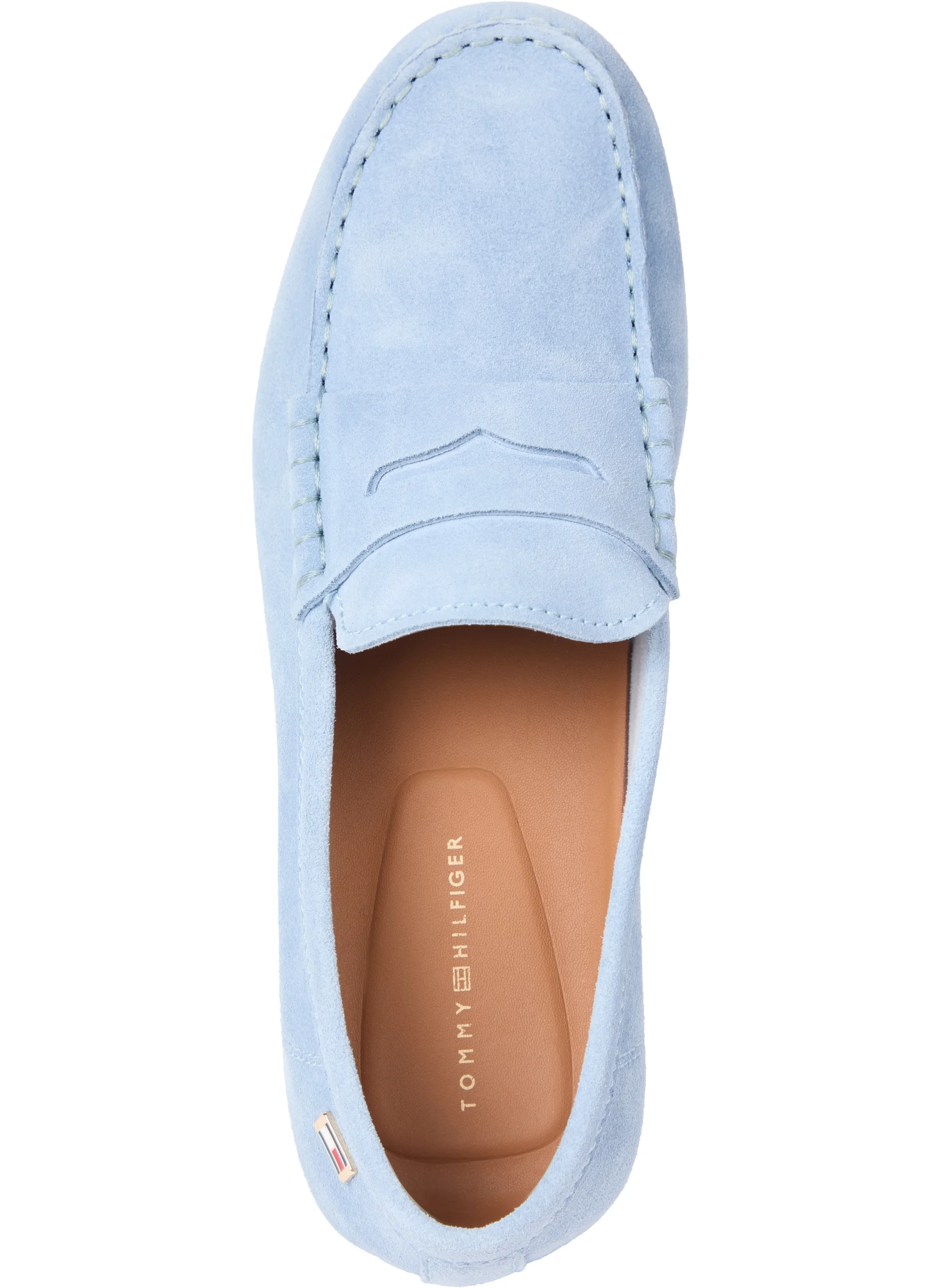 TOMMY HILFIGER Flag Soft Suede Driver Loafers