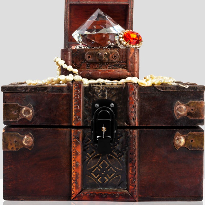 Toggle Latch Suitcase Lock Vintage Box Hasp Locks Decorative Jewelry Box Buckle Jewelry Box Hasp Latch Jewelry Box Buckle - Image 5