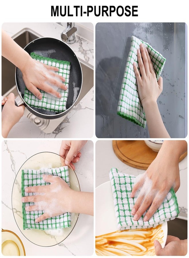 Kitinjoy Cotton 8 Pack Terry Kitchen Dish Cloths, 12 x 12 Inches Super Soft and Absorbent Dish Rags, Quick Drying Dish Towels for Washing Dishes, Mixed Color - Image 4