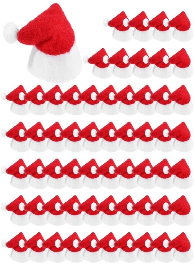 Eshylala Christmas Party Supplies - Santa Claus Lollipop Hats, 60 Pieces Mini Candy Hats - Image 1