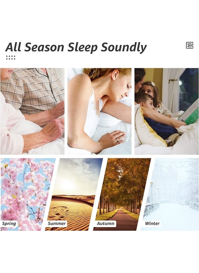 Somerfield - Somer Field - Bedding Comforter Duvet Insert - Quilted Comforter/Duvet with Corner Tabs - Box Stitched Down Alternative Comforter - White (King (240X260 Cm)) - Image 1