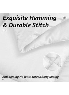 Somerfield Somer Field - Bedding Comforter Duvet Insert - Quilted Comforter/Duvet with Corner Tabs - Box Stitched Down Alternative Comforter - White (King (240X260 Cm))  - Image 4