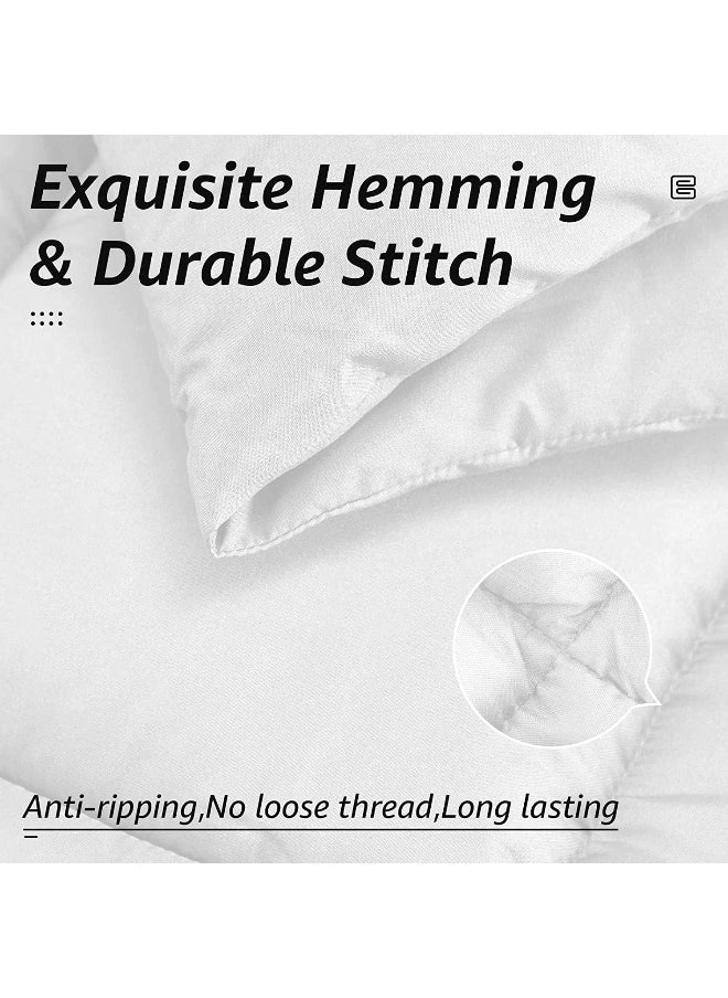 Somerfield - Somer Field - Bedding Comforter Duvet Insert - Quilted Comforter/Duvet with Corner Tabs - Box Stitched Down Alternative Comforter - White (King (240X260 Cm)) - Image 1