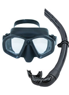 QUTOOB Professional Snorkel Gear, Diving Mask with Nose Cover And Latest Breathing System for Diving, Snorkeling, Scuba Diving, Swimming, UV Protection and Anti Fog Technology, Ultra Wide HD Crystal View  - Image 1