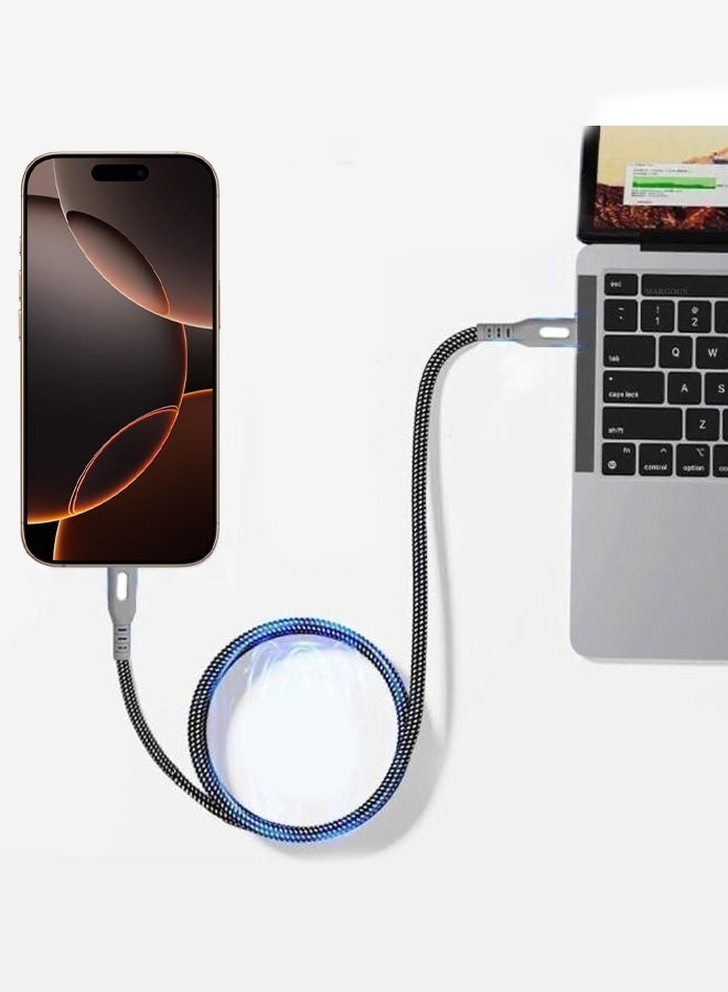 2Packs Magnetic USB-C to Lightning Fast Charging Cable (1M) - PD 18W, Snap-On Design, MFi-Certified, Nylon-Braided - Image 5