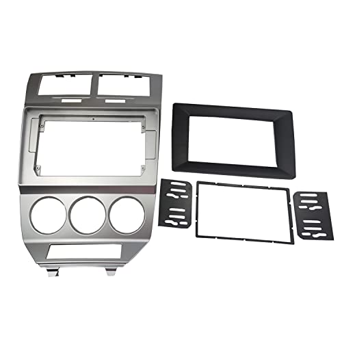 DKMUS Radio Stereo Dash Installation Mount Trim Kit Compatible with Dodge Caliber 2007-2010 for 10.1" and Double Din - Image 1