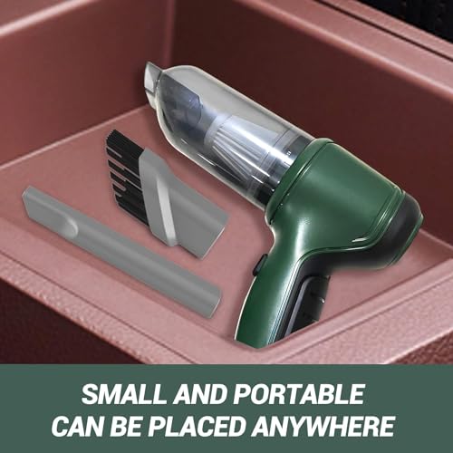 PAGALY Wireless Mini Car Vacuum Cleaner 3 in 1 Portable Cordless with 9000Pa Suction Power with Air Blower for Home,Office,Pet Hair,Car,Keyboard,Makeup Bag,Computer. - Image 5