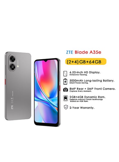 ZTE Blade A35e Dual SIM Silver Gray 2GB+4GB RAM 64GB