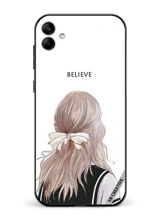VR CREATIVE Protective Case Cover For Samsung Galaxy A04 Believe With Girl Design Multicolour - Image 1