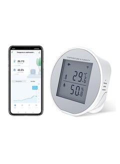 Y&D Smart WiFi Thermometer Hygrometer Sensor, with App Control, Large LCD Display, Notification Alerts, for Home Room Pet Garage Digital Compatible Automation  - Image 1