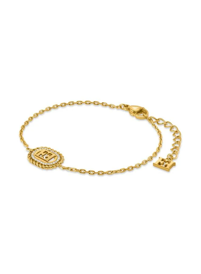 إسكادا Grace Gold Plated 316L Stainless Steel Bracelet for Women, 170mm