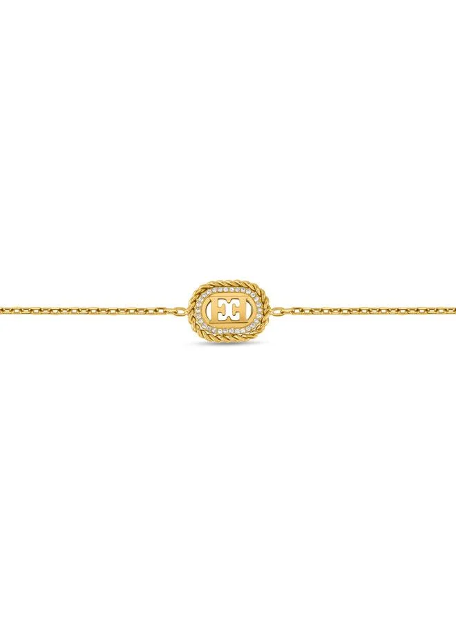 إسكادا Grace Gold Plated 316L Stainless Steel Bracelet for Women, 170mm