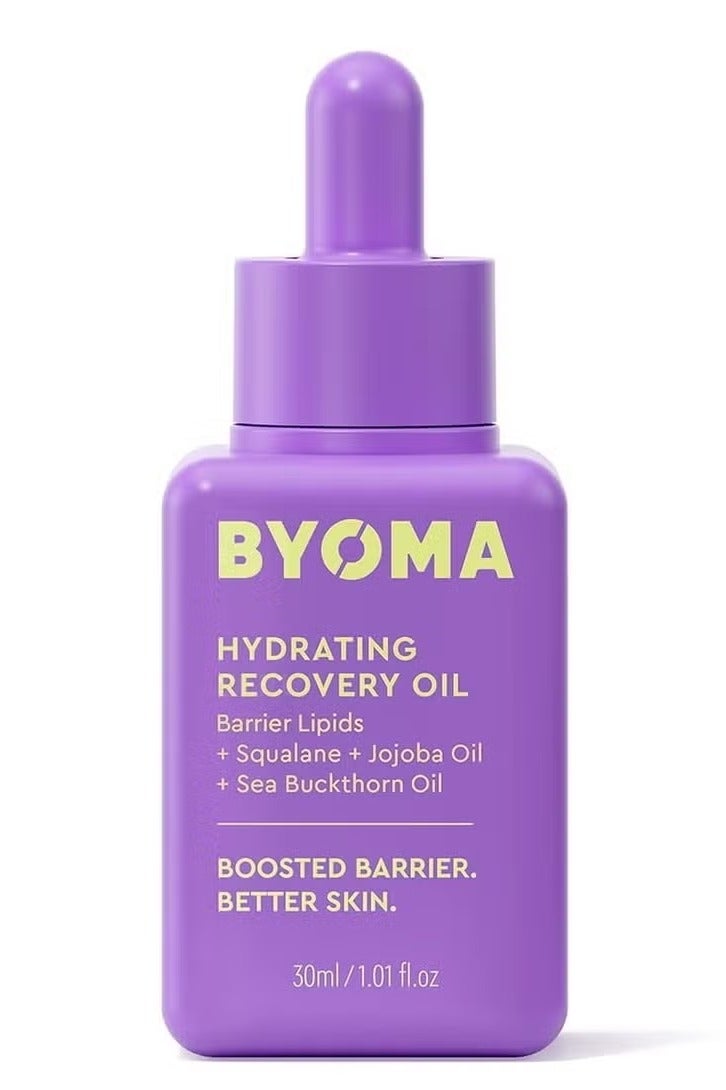 BYOMA Hydrating Recovery Oil - Luxury Face Oil with Squalane, Jojoba Oil & Seabuckthorn Oil - Instant Radiant and Glowy Skin - Barrier Repair Facial Oil - 1.01 fl. oz - Image 1