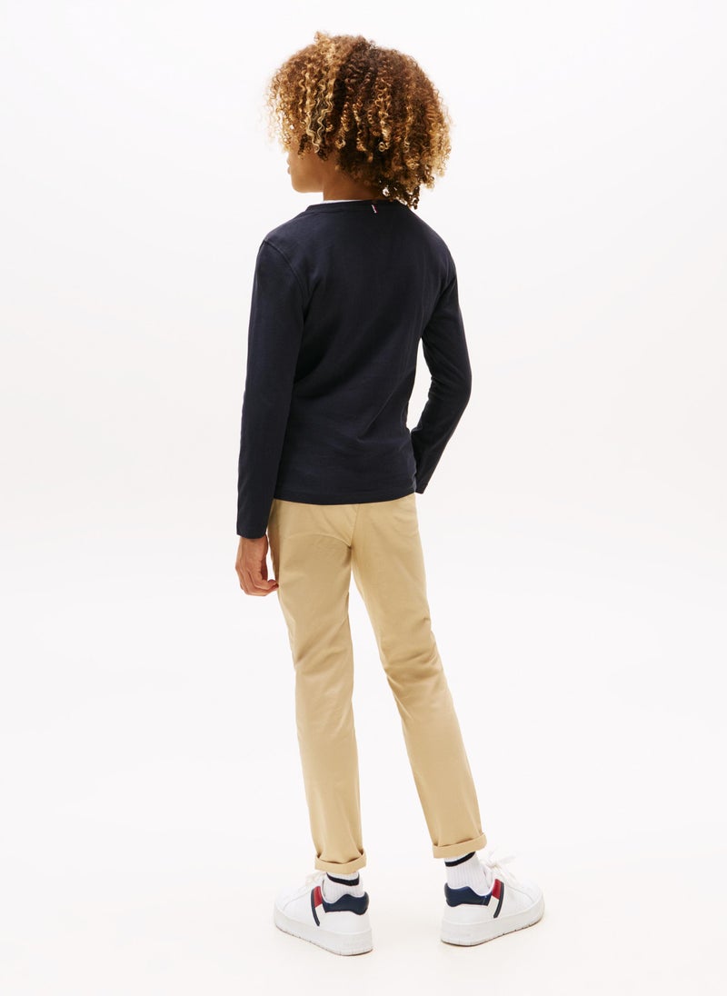 TOMMY HILFIGER Kids Crew Neck Short Sleeve T-shirt  - Image 2