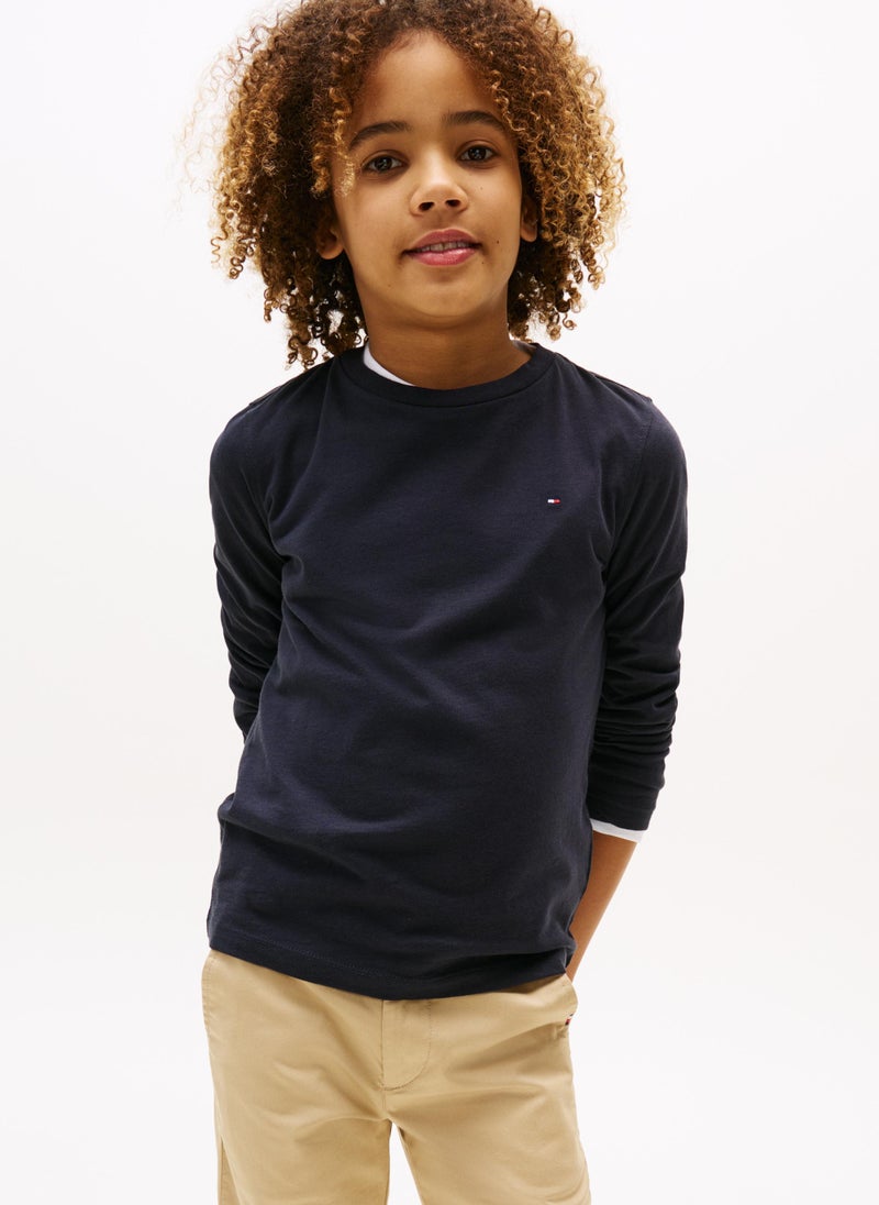 TOMMY HILFIGER Kids Crew Neck Short Sleeve T-shirt  - Image 1