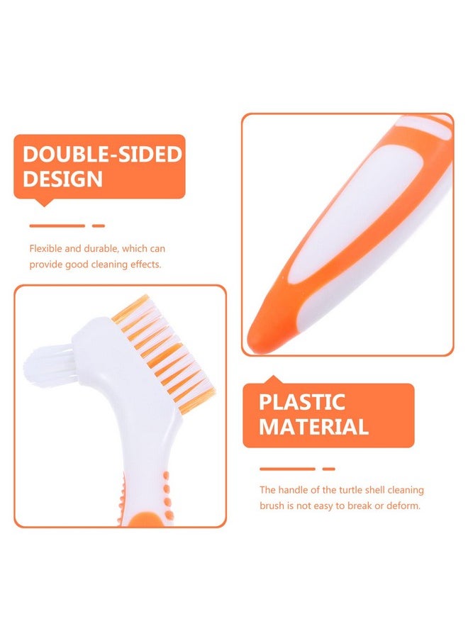 POPETPOP - Turtle Shell Cleaning Brush Double Sided Clean Brush Tortoise Shell Scrub Brush Aquarium Scraper Deep Detail Brush Mud Brush For Edge Corner - Image 1
