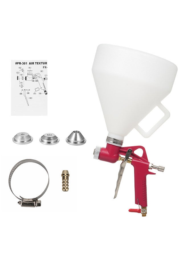 Drywall Wall Painting Sprayer 6L Paint Texture Tool Air Hopper Spray Machine with 3 Nozzle (4.0mm/6.0mm/8.0mm) for Home Decoration Construction Site DIY Creation  - Image 1