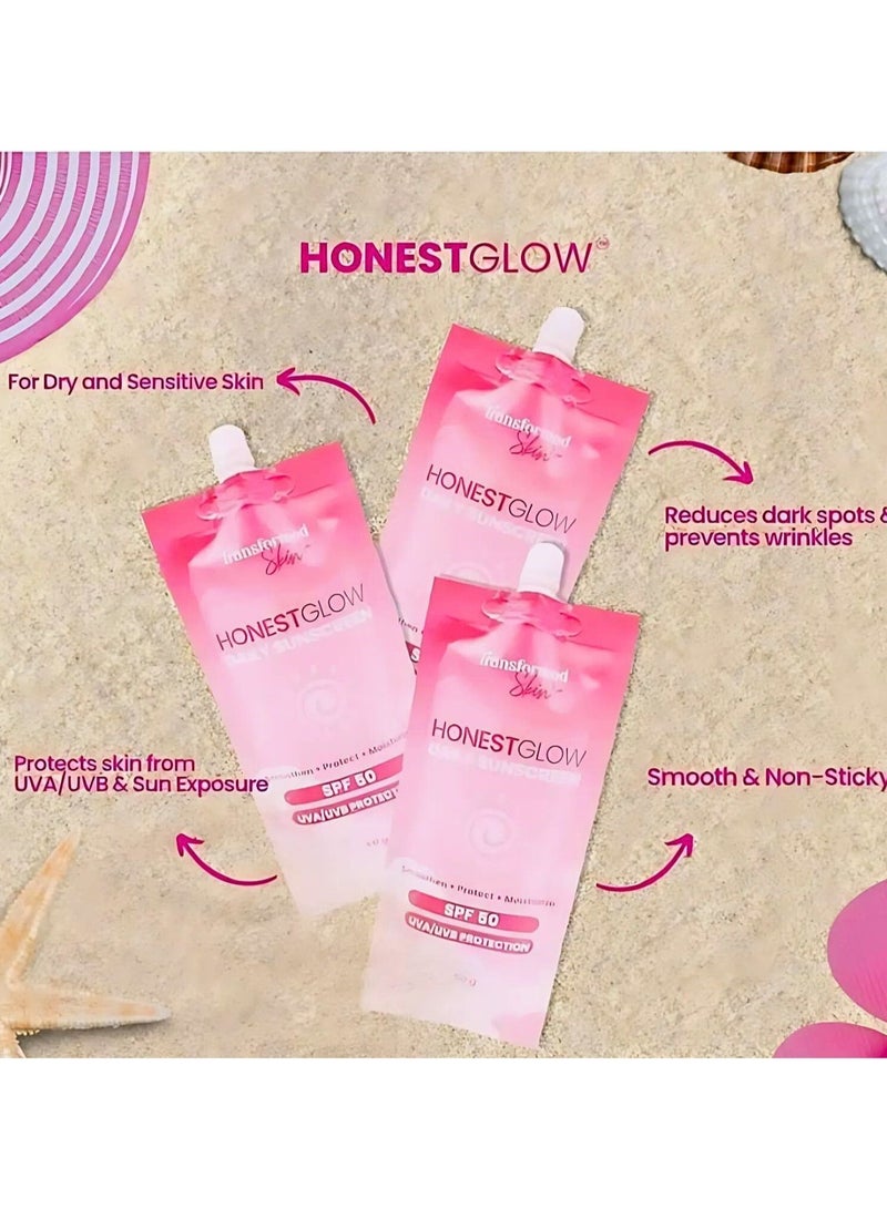 الجلد المتحول واقي الشمس اليومي المتوهج الصادق بعامل حماية من الأشعة فوق البنفسجية فئة 50، حماية من الأشعة فوق البنفسجية فئة A، 50 جرام - Image 5