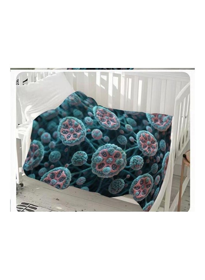 general Flannel thin blanket (warm and comfortable, suitable for sleep, gaming, dust removal and sandproof) 150cm*200cm - 844 - Image 1