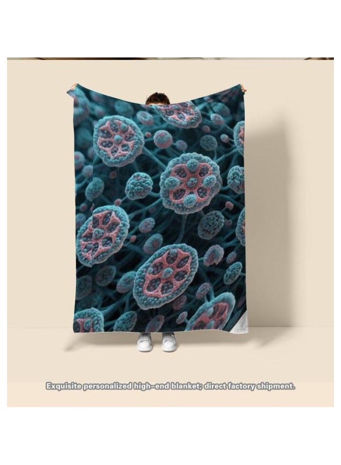 general Flannel thin blanket (warm and comfortable, suitable for sleep, gaming, dust removal and sandproof) 150cm*200cm - 844 - Image 3