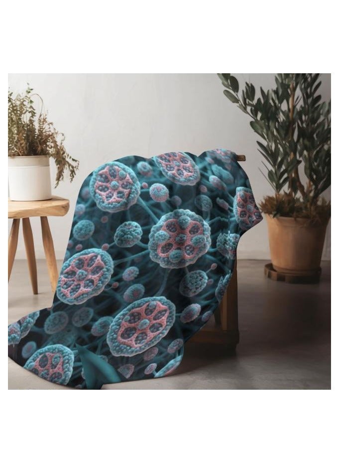 general Flannel thin blanket (warm and comfortable, suitable for sleep, gaming, dust removal and sandproof) 150cm*200cm - 844 - Image 4