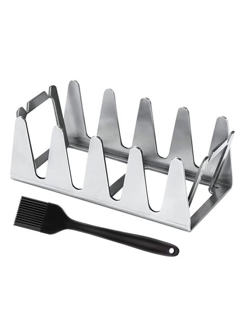SYOSI BBQ Grill Rack, Chicken Leg and Wing Rack for Grill Smoker Oven, Multifunctional Chicken BBQ Grill Rack for Smoking Grilling Rib Rack,Picnic Camping Baking Cooking BBQ Tools