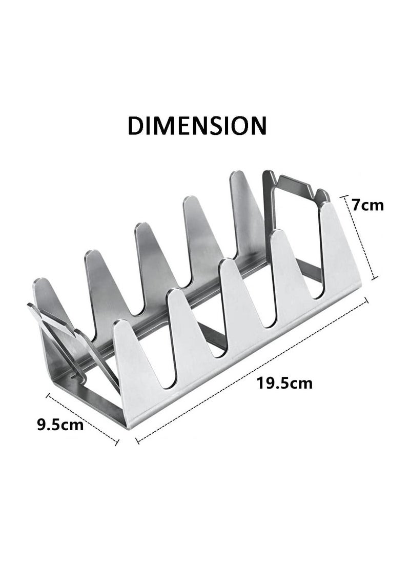 SYOSI BBQ Grill Rack, Chicken Leg and Wing Rack for Grill Smoker Oven, Multifunctional Chicken BBQ Grill Rack for Smoking Grilling Rib Rack,Picnic Camping Baking Cooking BBQ Tools