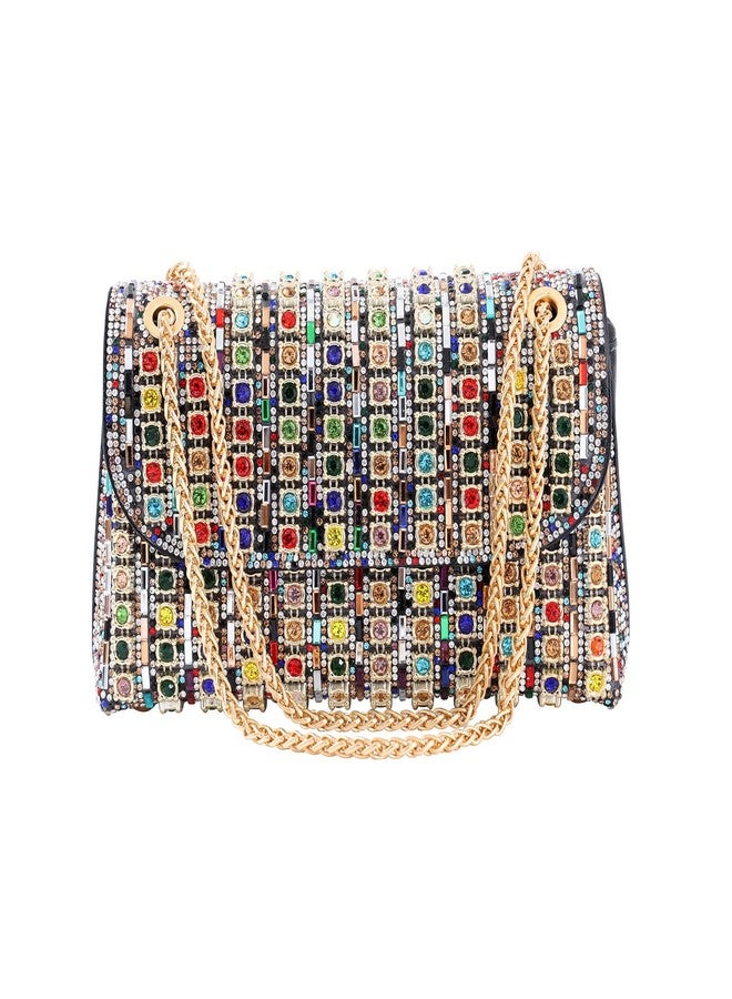BSOKEIXD Mother's Day Rhinestone Evening Clutch Purse -Shoulder Bags Crossbody Bag Purses Handbags Crystals Rhinestone Evening Bag for Women with Chain ， Party Purses，Ideal for Weddings,Prom，for Mom - Image 1