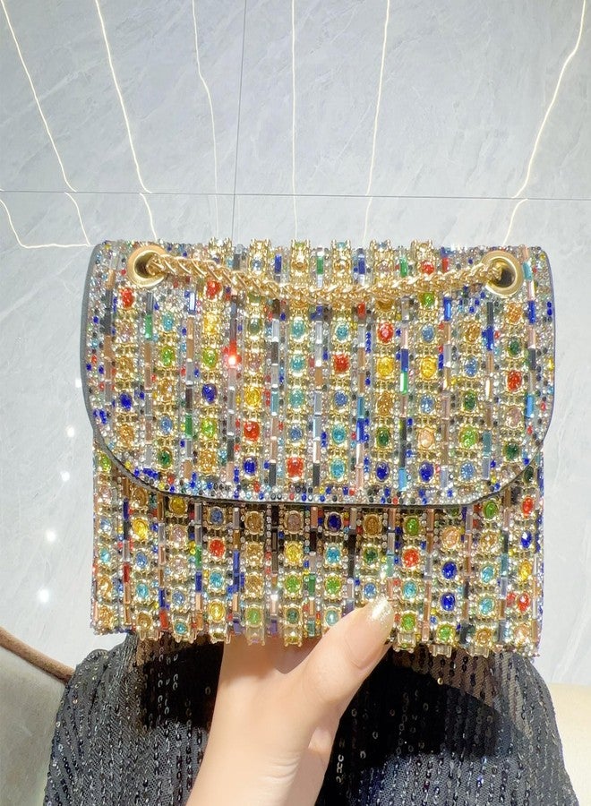 BSOKEIXD Mother's Day Rhinestone Evening Clutch Purse -Shoulder Bags Crossbody Bag Purses Handbags Crystals Rhinestone Evening Bag for Women with Chain ， Party Purses，Ideal for Weddings,Prom，for Mom - Image 2