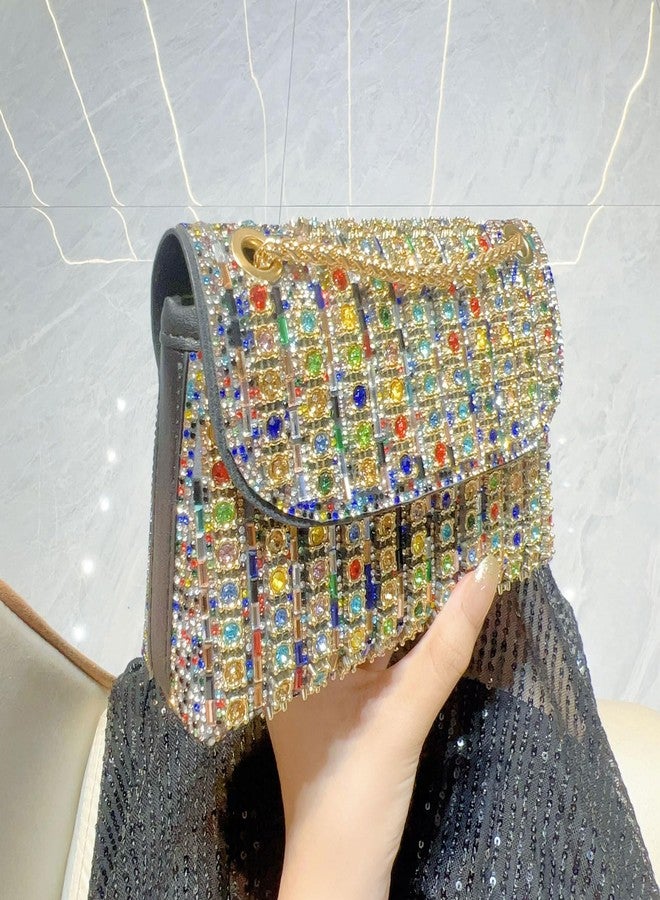 BSOKEIXD Mother's Day Rhinestone Evening Clutch Purse -Shoulder Bags Crossbody Bag Purses Handbags Crystals Rhinestone Evening Bag for Women with Chain ， Party Purses，Ideal for Weddings,Prom，for Mom - Image 4