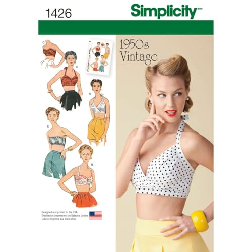 Simplicity Vintage Simplicity 1426 Women's Vintage Fashion 1950's Bra Sewing Pattern, Sizes 14-22 - Image 1