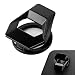 Ferianl Push Start Button Cover Zinc Alloy Car Engine Start Stop Button Cover Protector Motorcycle Ignition Key Switch Cover DIY Car Interior Decor Universal for SUV Sedan MotorcycleBlack - Image 2