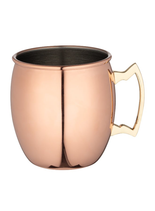 Restaurantware Bar Lux 16-Ounce Moscow Mule Mug, 1 Handcrafted Cocktail Mug - With Ergonomic Handle, Food Grade, Copper-Plated Stainless Steel Mug For Drinks, For Cold Drink, Wine Or Cocktails - Image 1