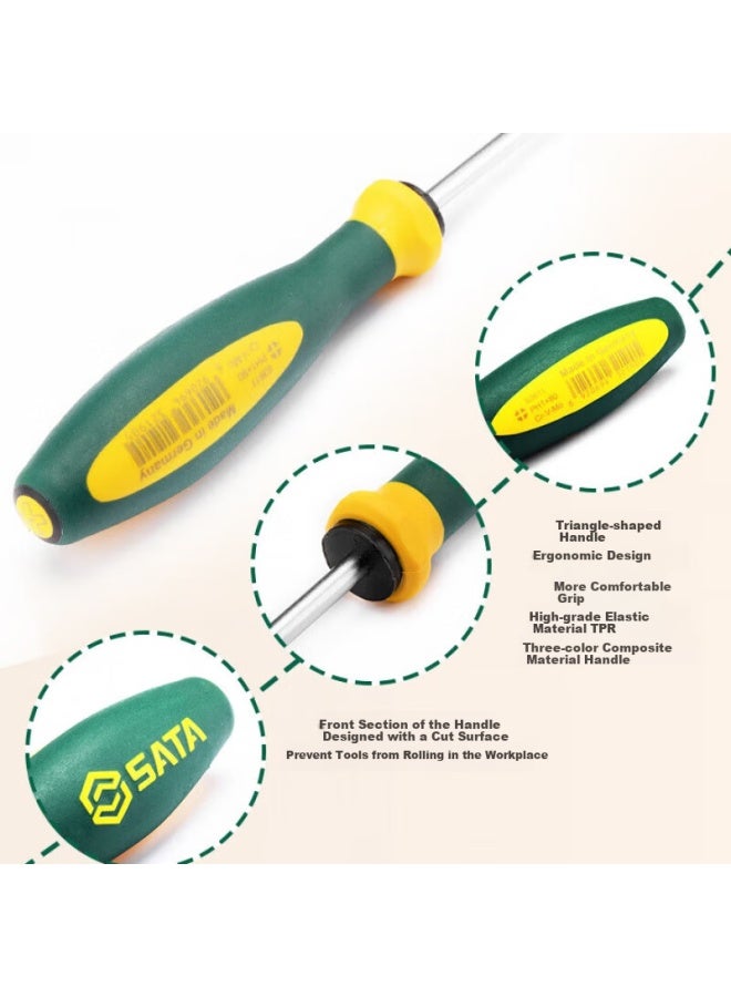 Sata 63607 G Series Dual-color Handle Phillips Screwdriver #3x200mm - Image 3