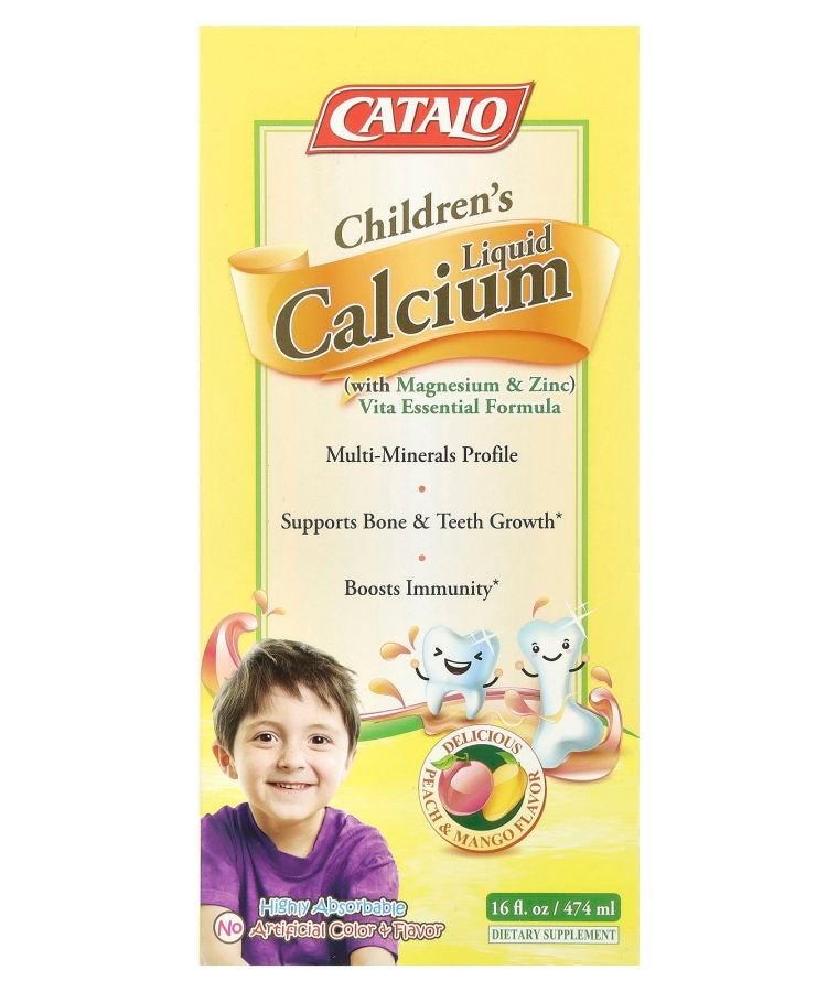 Children's Liquid Calcium with Magnesium & Zinc Peach and Mango 16 fl oz (474 ml)