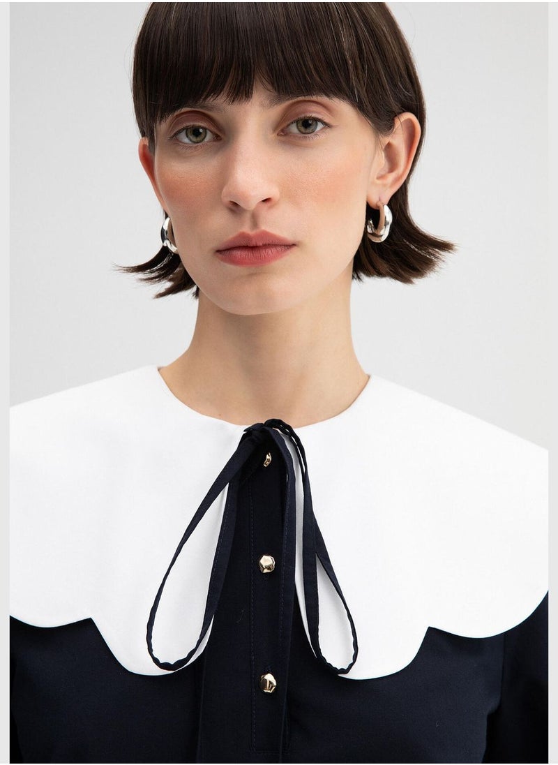 Touche - CONTRAST COLLAR TUNIC - Image 1