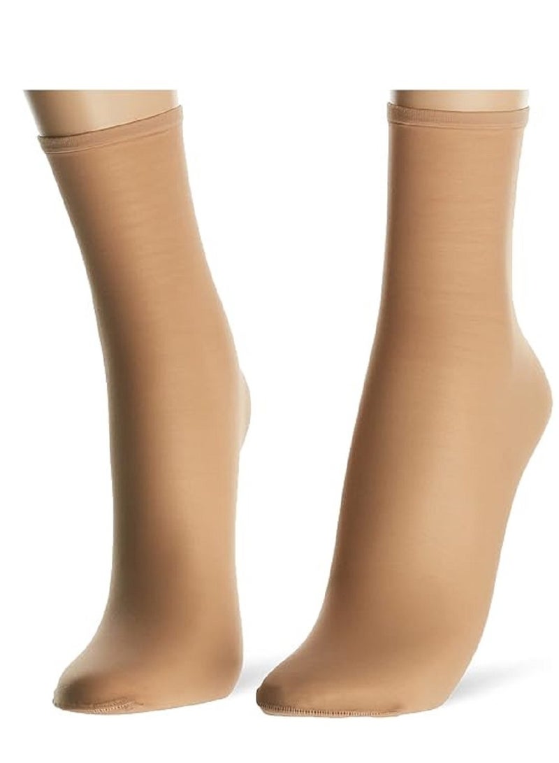 جورب نسائي شفاف من مواد عالية الجودة ثللث قطع - Image 2