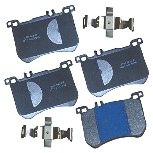 Bendix Premium SBM1670 Semi-Metallic Front Brake Pads for Mercedes-Benz SL400 2016-2015, SL450 2020-2017, SL500 2019-2013, SL550 2020-2013 - Image 1
