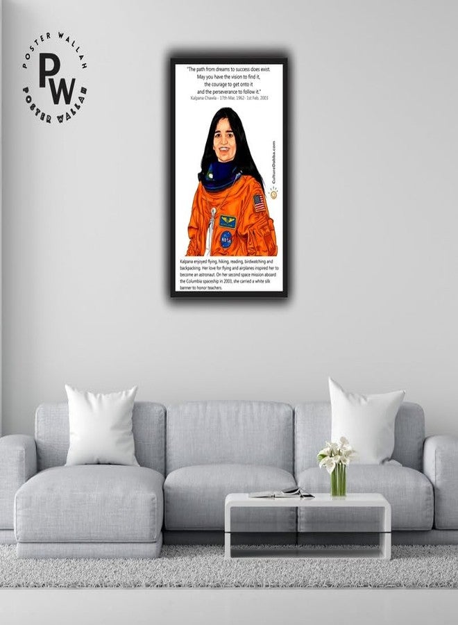POSTER WALLAH ملصق كالبانا تشاولا "بوستر والا" مناسب للمنزل والمكتب وغرفة الطلاب | ملصق جمالي | ديكور حائط KLPNACHWLA04 (18×12 بوصة) - Image 2