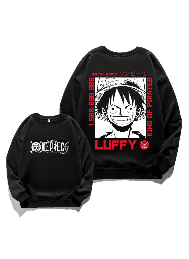 KUYING New One Piece Retro Washed Round Neck Hoodie  - Image 1