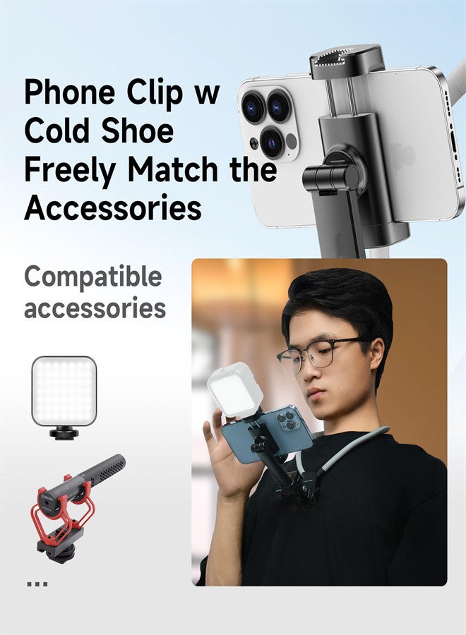 KASTWAVE Neck Tripod Phone Holder for iPhone, POV/Vlog Cell Phone Mount Holder for Recording, Hand Free Adjustable Phone Neck Stand, Chest Stand Video Recording for iPhone 15 14 13 12 Pro Max Plus Mini - Image 3