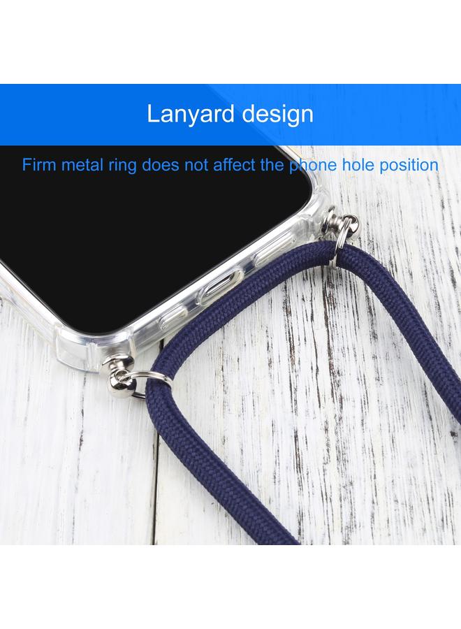 زبون جراب لهاتف iPhone 13 Pro جراب واقٍ شفاف مقاوم للصدمات من مادة TPU بأربع زوايا مع حبل - Image 5