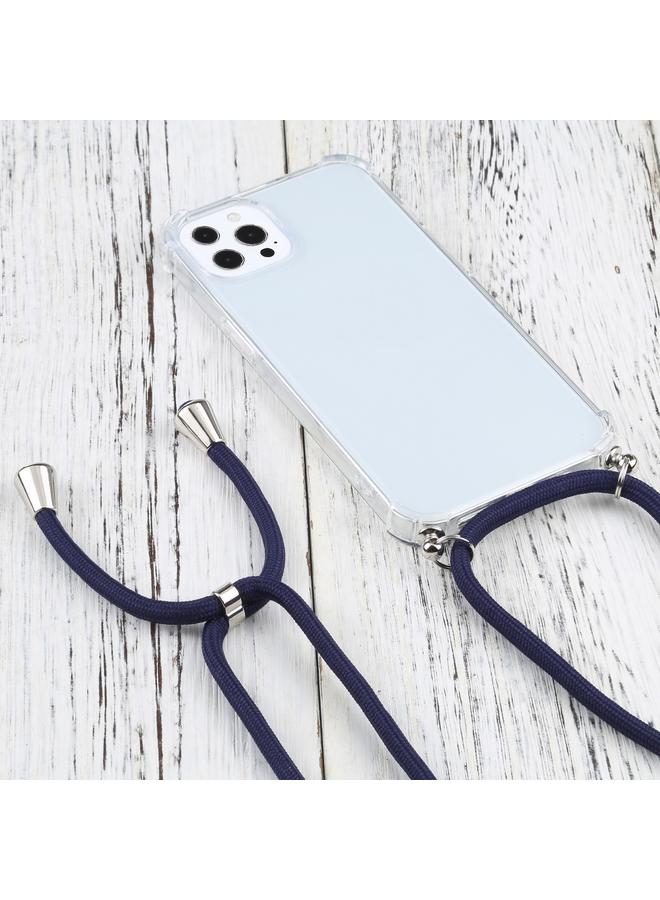 زبون جراب لهاتف iPhone 13 Pro جراب واقٍ شفاف مقاوم للصدمات من مادة TPU بأربع زوايا مع حبل - Image 2