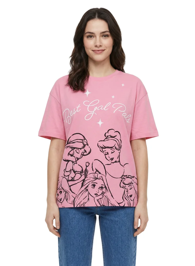 ديزني Disney Snow White “Best Gal Pals” Women’s Oversized Drop Shoulder T-Shirt