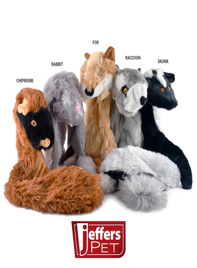 Jeffers Pet Thinnies Unstuffed Plush Dog Toy with Rope & Squeaker – 21" Skunk, Flat Stuffing Free Chew Toy for Dogs & Puppies – Soft, Durable, Interactive Play, Fetch, Tug, Training, Teething - Image 2